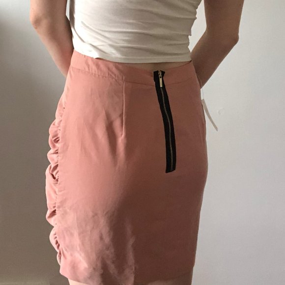 Dusty Pink Ruffled Skirt - Picture 3 of 3